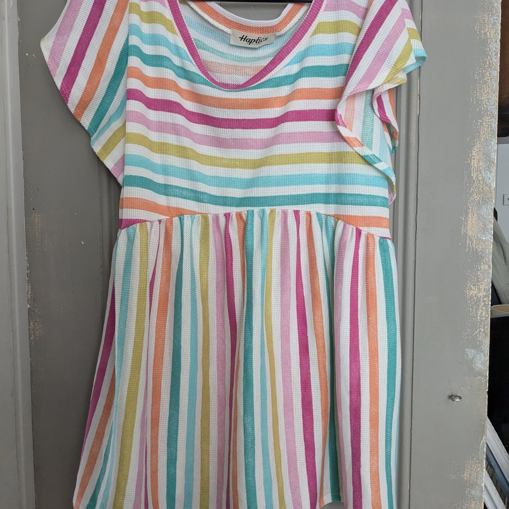 Vibrant Striped Kids' Dress